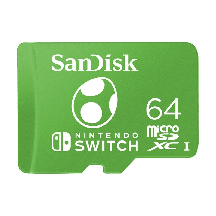 SANDISK MicroSDXC Nintendo Switch 64GB UHS-I Yosi in de groep HOME ELECTRONICS / Opslagmedia / Geheugenkaarten / MicroSD/HC/XC bij TP E-commerce Nordic AB (C38410)