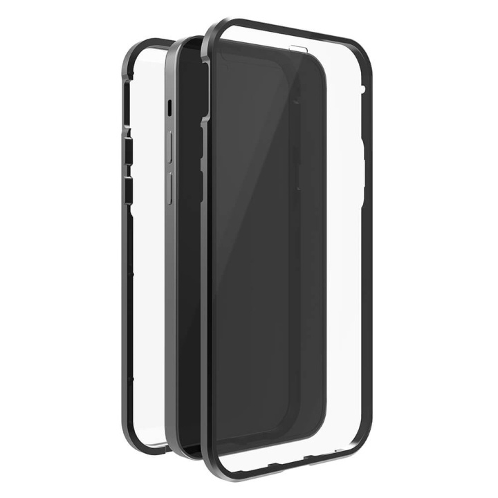 Hama Black Rock 360° Mobilfodral Glas iPhone 14 Pro Transp/Svart in de groep SMARTPHONE & TABLETS / Mobielbescherming / Apple / iPhone 14 bij TP E-commerce Nordic AB (C38438)