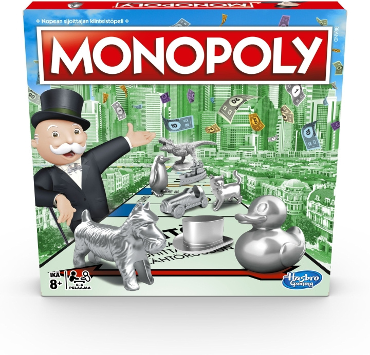 Hasbro Monopol Classic brädspel FI in de groep SPEELGOED, KINDER- & BABYPRODUCTEN / Spelletje / Bordspellen bij TP E-commerce Nordic AB (C38454)