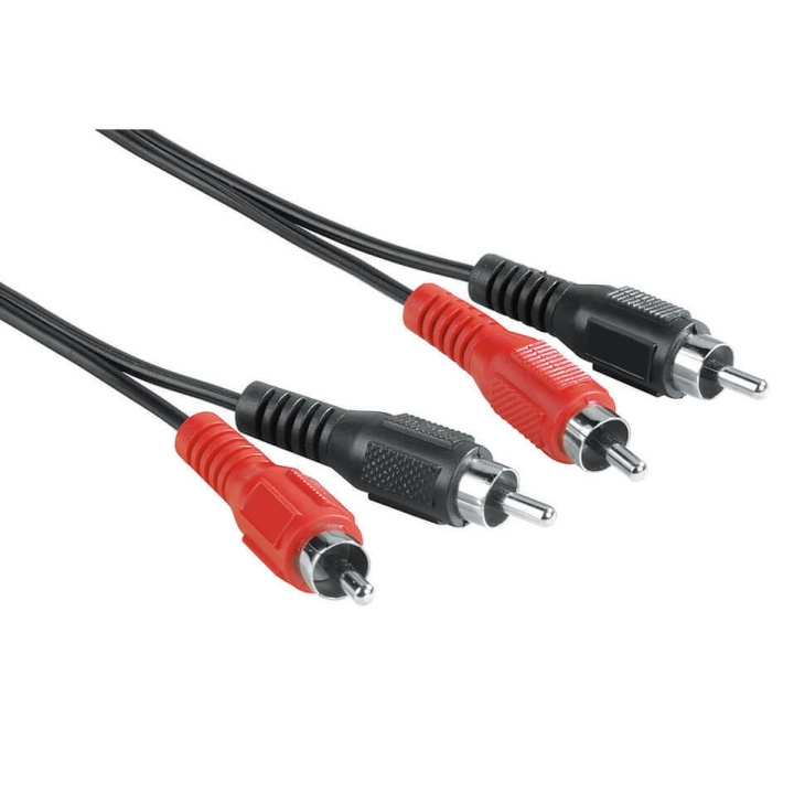 Hama EXXTER Kabel 2xRCA-2xRCA 2,5 m 2xHane-2xHane in de groep HOME ELECTRONICS / Kabels & Adapters / RCA / Kabels bij TP E-commerce Nordic AB (C38509)