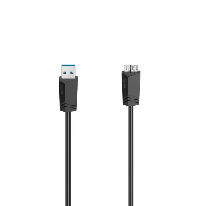 Hama Kabel Micro-USB 3.0 5Gbit/s Svart 1.5 in de groep COMPUTERS & RANDAPPARATUUR / Computerkabels / Overige computerkabels bij TP E-commerce Nordic AB (C38582)