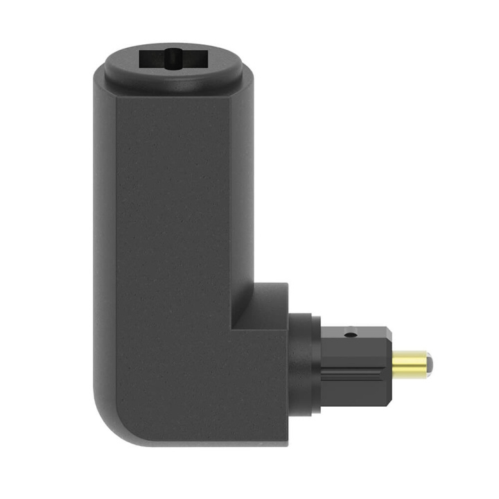 Hama Adapter ODT Toslink Kontakt Till Uttag Vinklad in de groep HOME ELECTRONICS / Kabels & Adapters / Audio Digitaal bij TP E-commerce Nordic AB (C38595)