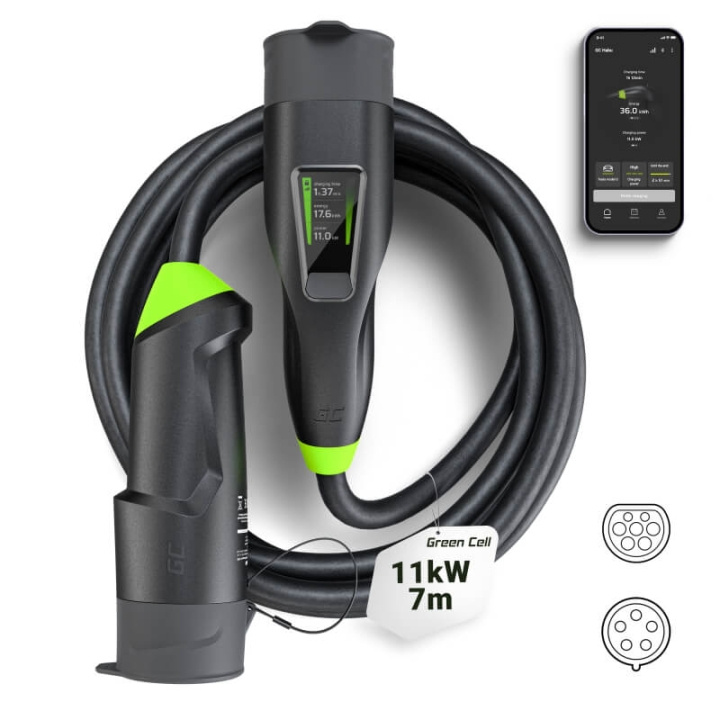 greencell EV Laddare Habu 11kW 7m Typ 2/CEE 3-Fas in de groep AUTO / Laadkabels & Oplaadboxen voor Elektrische auto bij TP E-commerce Nordic AB (C38696)