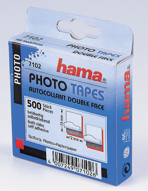 HAMA Etiketter Dubbelhäftande 500 st Skyltförpackning 10 st in de groep HOME ELECTRONICS / Foto & Video / Fotoapparatuur / Overige bij TP E-commerce Nordic AB (C38704)