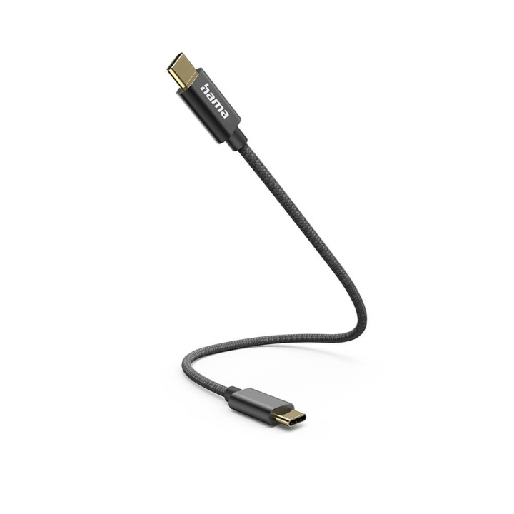 Hama Laddkabel USB-C till USB-C 0.2m svart in de groep COMPUTERS & RANDAPPARATUUR / Computerkabels / USB / USB-C bij TP E-commerce Nordic AB (C38750)