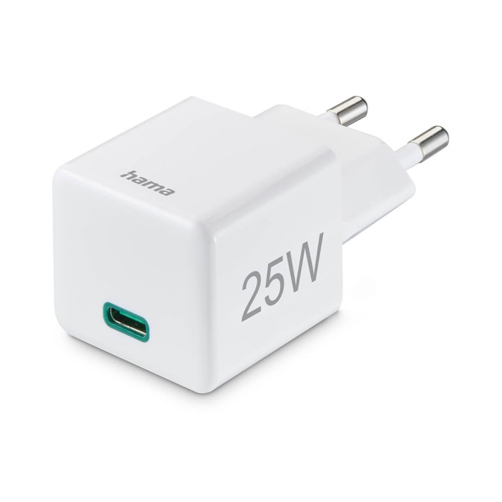 Hama Laddare 220V USB-C PD/Qualcomm 25W Vit in de groep SMARTPHONE & TABLETS / Opladers & Kabels / Adapters bij TP E-commerce Nordic AB (C38763)