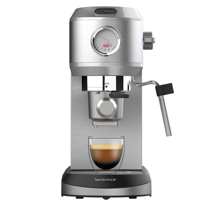 Solac Espressomaskin Taste Slim Pro Cap in de groep HUISHOUDEN & TUIN / Huishoudelijke apparaten / Koffiezetapparaten en accessoires / Espressomachines bij TP E-commerce Nordic AB (C38764)