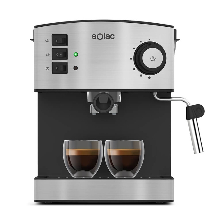 Solac Espressomaskin Taste Classic M80 Inox in de groep HUISHOUDEN & TUIN / Huishoudelijke apparaten / Koffiezetapparaten en accessoires / Espressomachines bij TP E-commerce Nordic AB (C38768)