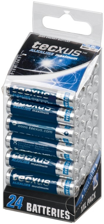 tecxus LR03/AAA (Micro) batterij, 24 stks. XXL-box Alkali-mangaan batterij (alkaline), 1,5 V in de groep HOME ELECTRONICS / Batterijen & Opladers / Batterijen / AAA bij TP E-commerce Nordic AB (C38853)