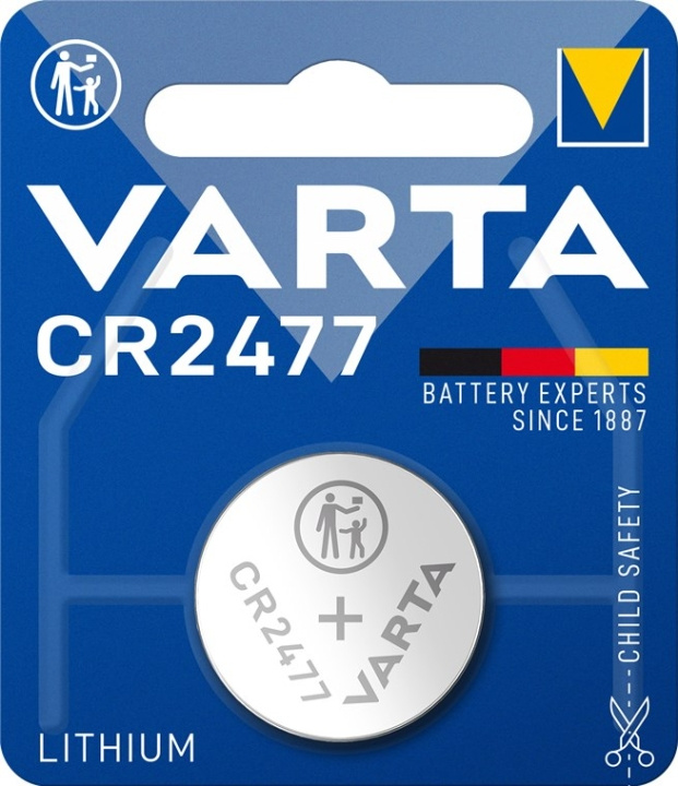 Varta CR2477 (6477) batterij, 1 stk. blister lithium knoopcel, 3 V in de groep HOME ELECTRONICS / Batterijen & Opladers / Batterijen / Knoopcel bij TP E-commerce Nordic AB (C38863)