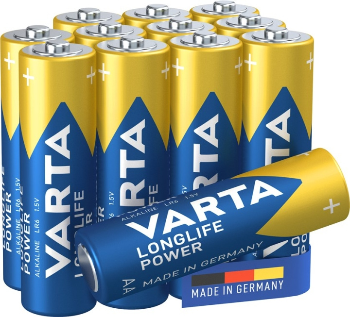 Varta LR6/AA (Mignon) (4906) batterij, 12 stks. box Alkali-mangaan batterij (alkaline), 1,5 V in de groep HOME ELECTRONICS / Batterijen & Opladers / Batterijen / Batterijen voor hoortoestellen bij TP E-commerce Nordic AB (C38868)