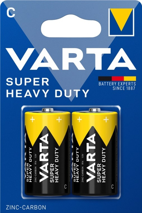 Varta R14/C (Baby) (2014) batterij, 2 stks. blister Zink-koolstof-batterij, 1,5 V in de groep HOME ELECTRONICS / Batterijen & Opladers / Batterijen / Overigen bij TP E-commerce Nordic AB (C38879)