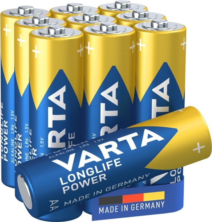 Varta LR6/AA (Mignon) (4906) batterij, 10 stks. blister Alkali-mangaan batterij (alkaline), 1,5 V in de groep HOME ELECTRONICS / Batterijen & Opladers / Batterijen / Batterijen voor hoortoestellen bij TP E-commerce Nordic AB (C38887)