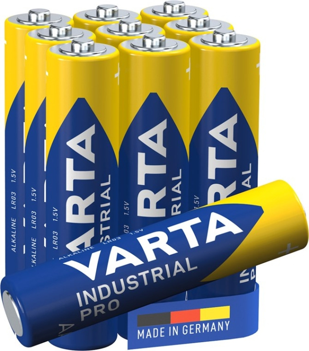 Varta LR03/AAA (Micro) (4003) batterij, 10 stks. box Alkali-mangaan batterij (alkaline), 1,5 V in de groep HOME ELECTRONICS / Batterijen & Opladers / Batterijen / AAA bij TP E-commerce Nordic AB (C38898)