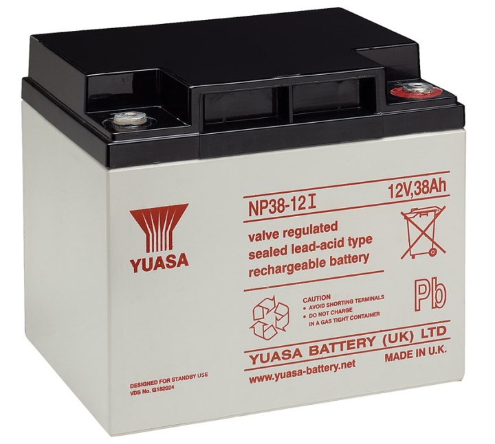 Yuasa Loodaccu 12 V, 38 Ah (NP38-12I) Schroefdraad (M5) Loodaccu, VdS in de groep HOME ELECTRONICS / Batterijen & Opladers / Oplaadbare batterijen / Lood batterijen bij TP E-commerce Nordic AB (C38908)