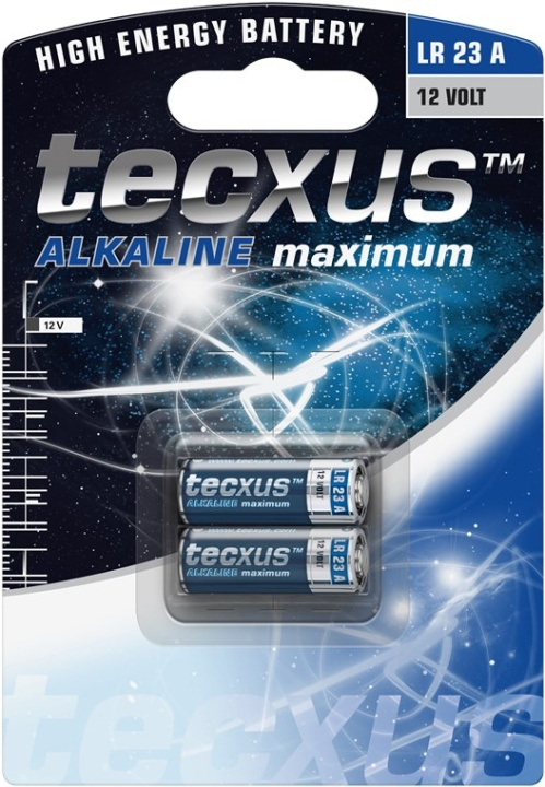 tecxus LR23, 2 stks. in blister, 2 stks. in blister Alkali-mangaan batterij (alkaline), 12 V in de groep HOME ELECTRONICS / Batterijen & Opladers / Batterijen / Overigen bij TP E-commerce Nordic AB (C39060)