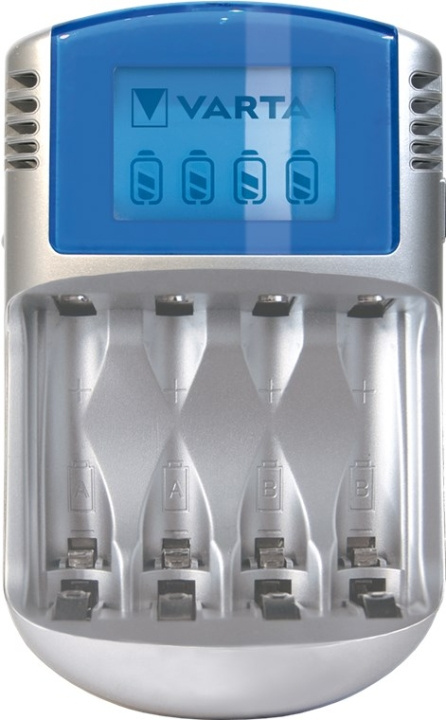 Varta LCD Charger (type 57070) laadt 2x of 4x AA batterijen of AAA-batterijen (NiMH) tegelijk op in de groep HOME ELECTRONICS / Batterijen & Opladers / Batterijoplader bij TP E-commerce Nordic AB (C39145)