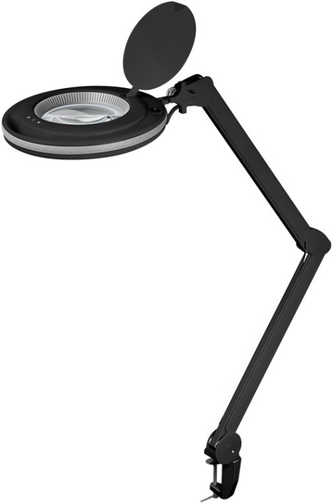 Goobay Led-loeplamp met klem, 9 W, zwart 80-730 lm, dimbaar, 127 mm kristalglas lens, 1.75x vergroting, 3 dioptrieën in de groep HUISHOUDEN & TUIN / Gereedschap / Overig gereedschap & Accessoires bij TP E-commerce Nordic AB (C40234)