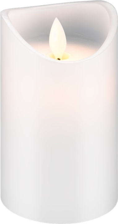 Goobay LED-kaars met echt kaarsvet, wit, 7,5 x 12,5 cm mooie en veilige sfeerverlichting in allerlei omstandigheden, waaronder huis en serre, kantoor of school in de groep HOME ELECTRONICS / Verlichting / Andere verlichting bij TP E-commerce Nordic AB (C40267)