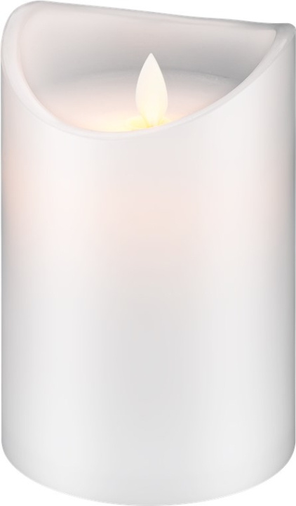 Goobay LED-kaars met echt kaarsvet, wit, 10 x 15 cm mooie en veilige sfeerverlichting in allerlei omstandigheden, waaronder huis en serre, kantoor of school in de groep HOME ELECTRONICS / Verlichting / Andere verlichting bij TP E-commerce Nordic AB (C40268)