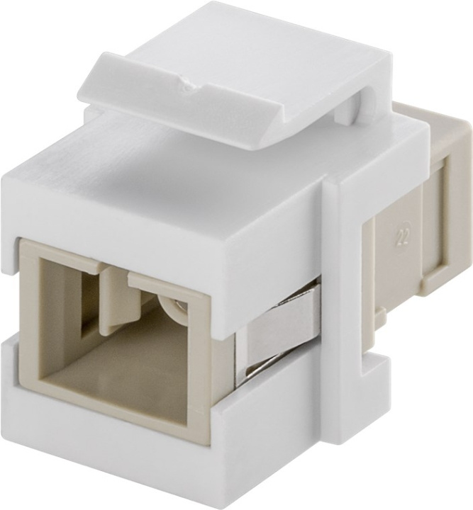 Goobay Keystone-module glasvezelkabel 17 mm breedte, 2 x SC-simplex-bus in de groep COMPUTERS & RANDAPPARATUUR / Computerkabels / Netwerkkabels / Adapters & Geleiderverbindingen bij TP E-commerce Nordic AB (C40302)