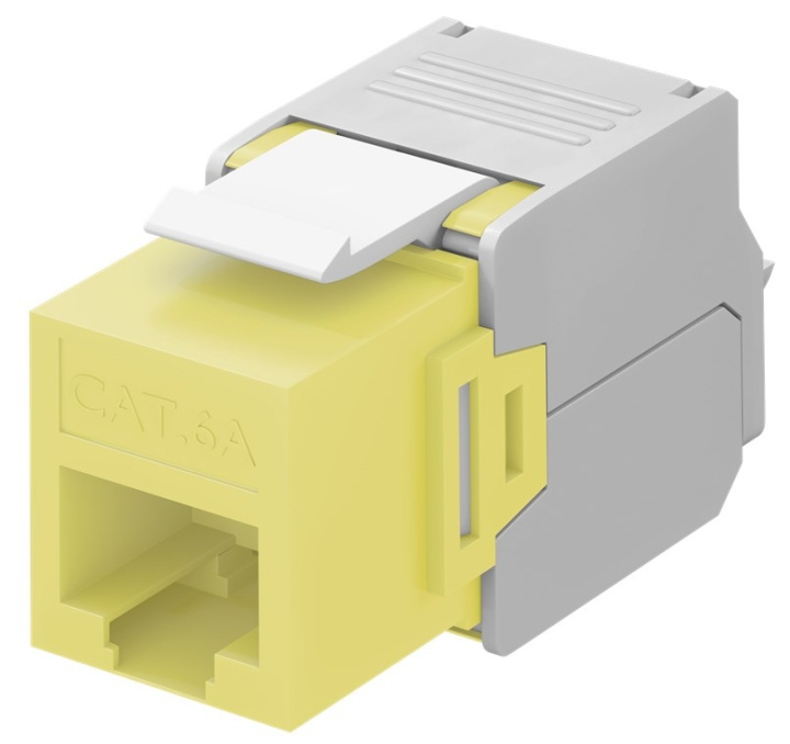 Goobay Keystone modul RJ45 CAT 6A, UTP 16,5 mm breedte, krokodillenklemmenstrook voor montage zonder gereedschap op IDC in de groep COMPUTERS & RANDAPPARATUUR / Computerkabels / Netwerkkabels / Adapters & Geleiderverbindingen bij TP E-commerce Nordic AB (C40307)