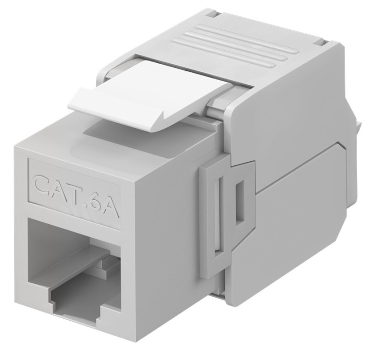 Goobay Keystone modul RJ45 CAT 6A, UTP 16,5 mm breedte, krokodillenklemmenstrook voor montage zonder gereedschap op IDC in de groep COMPUTERS & RANDAPPARATUUR / Computerkabels / Netwerkkabels / Adapters & Geleiderverbindingen bij TP E-commerce Nordic AB (C40309)