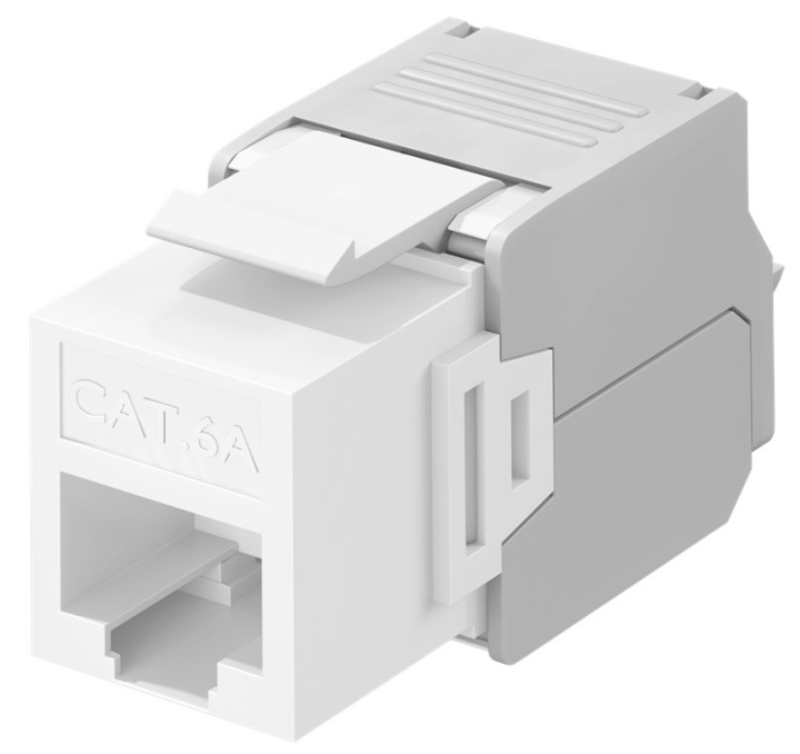 Goobay Keystone modul RJ45 CAT 6A, UTP 16,5 mm breedte, krokodillenklemmenstrook voor montage zonder gereedschap op IDC in de groep COMPUTERS & RANDAPPARATUUR / Computerkabels / Netwerkkabels / Adapters & Geleiderverbindingen bij TP E-commerce Nordic AB (C40313)