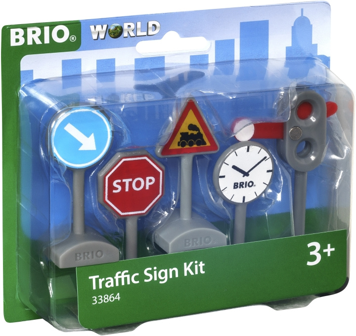 BRIO World 33864 - Set med trafikskyltar 5 st in de groep SPEELGOED, KINDER- & BABYPRODUCTEN / Speelgoed / Bouwspeelgoed / Brio treinrails bij TP E-commerce Nordic AB (C40405)