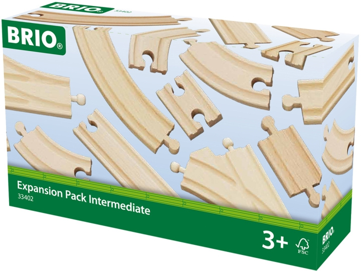 BRIO 33402 - Påbyggnadssats spår och växlar, 16 delar in de groep SPEELGOED, KINDER- & BABYPRODUCTEN / Speelgoed / Bouwspeelgoed / Brio treinrails bij TP E-commerce Nordic AB (C40406)