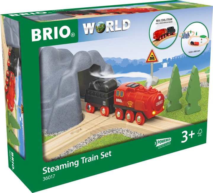 BRIO Railway 36017 Ångande tågset in de groep SPEELGOED, KINDER- & BABYPRODUCTEN / Speelgoed / Bouwspeelgoed / Brio treinrails bij TP E-commerce Nordic AB (C40431)