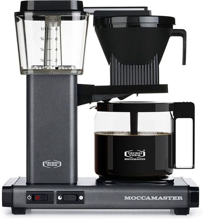 Moccamaster Automatic -kaffebryggare, stengrå in de groep HUISHOUDEN & TUIN / Huishoudelijke apparaten / Koffiezetapparaten en accessoires / Koffiezetapparaten bij TP E-commerce Nordic AB (C40892)