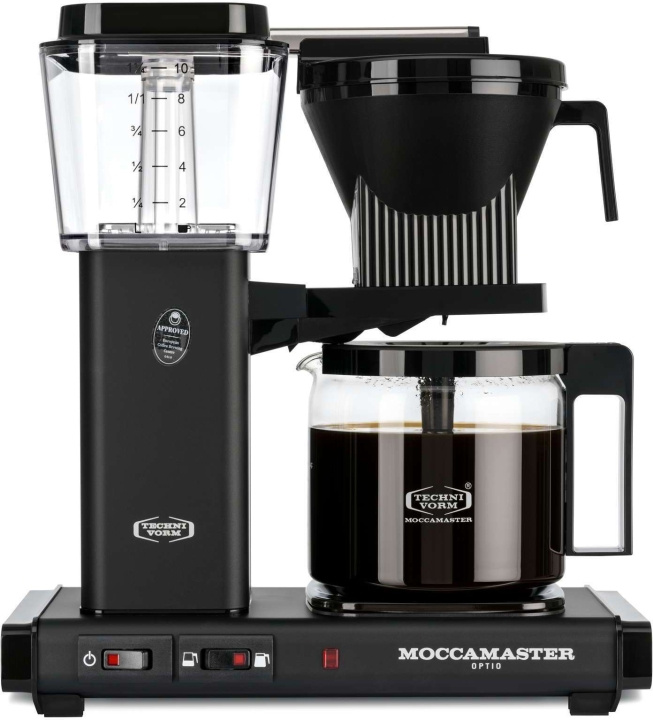 Moccamaster Optio -kahvinkeitin, mattamusta in de groep HUISHOUDEN & TUIN / Huishoudelijke apparaten / Koffiezetapparaten en accessoires / Koffiezetapparaten bij TP E-commerce Nordic AB (C40903)