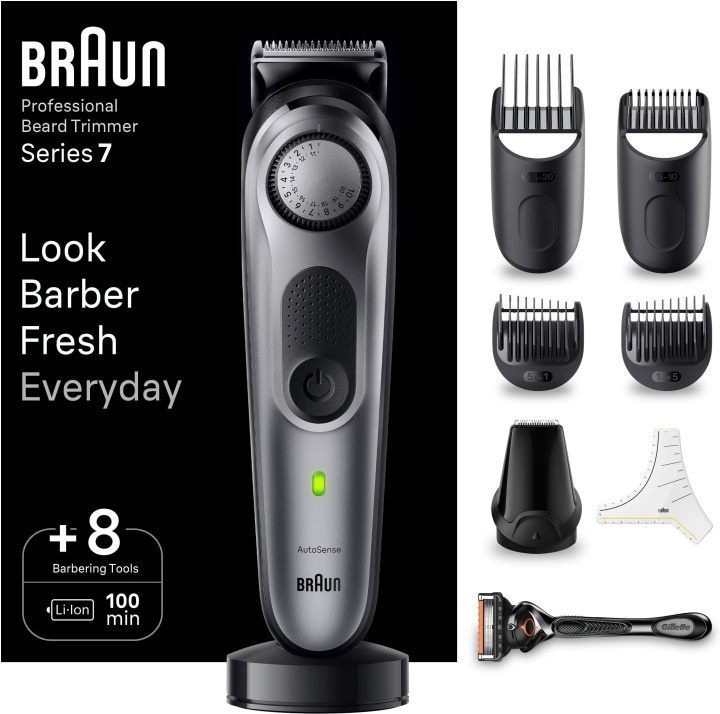 Braun Series 7 BT7420 -partatrimmeri in de groep BEAUTY & HEALTH / Haar & Styling / Scheren & Trimmen / Baardtrimmer & Accessoires bij TP E-commerce Nordic AB (C40952)