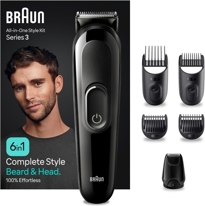 Braun All in One Series 3 MGK3410 6-in-1 -parta- ja vartalotrimmeri in de groep BEAUTY & HEALTH / Haar & Styling / Scheren & Trimmen / Baardtrimmer & Accessoires bij TP E-commerce Nordic AB (C40954)