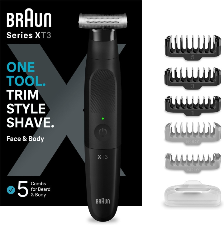 Braun Series X XT3200 -partatrimmeri in de groep BEAUTY & HEALTH / Haar & Styling / Scheren & Trimmen / Baardtrimmer & Accessoires bij TP E-commerce Nordic AB (C40955)