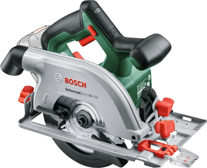 Bosch Power Tools Bosch UniversalCirc 18V-53 akkupyöräsaha, solo in de groep HUISHOUDEN & TUIN / Gereedschap / Zagen bij TP E-commerce Nordic AB (C40962)