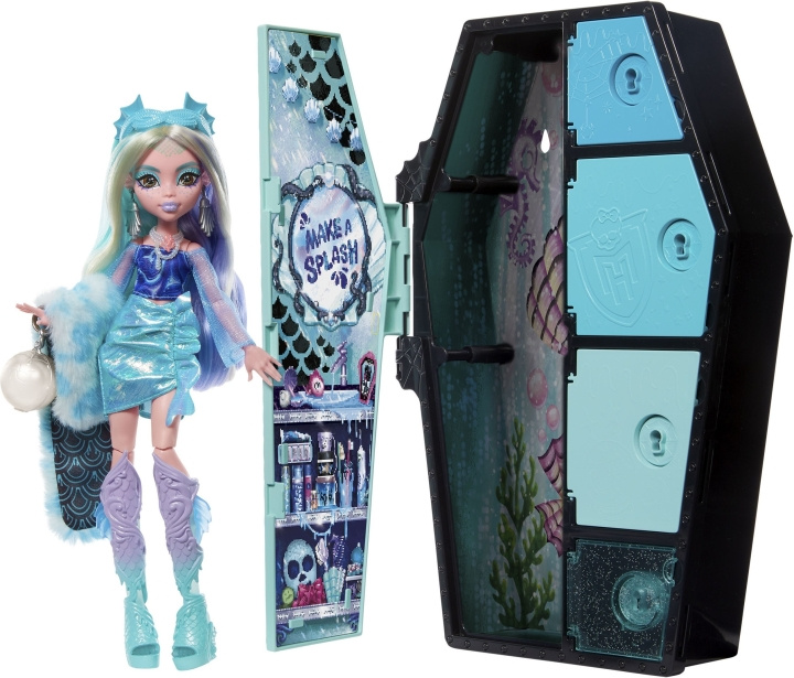 Monster High - Skulltimate Secrets: Fearidescent edition Lagoona Blue - muotinukke ja vaatekaappi in de groep SPEELGOED, KINDER- & BABYPRODUCTEN / Speelgoed / Docks & Accessoires bij TP E-commerce Nordic AB (C40972)