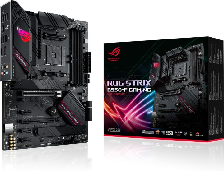 Asus ROG STRIX B550-F GAMING AM4 ATX-emolevy in de groep COMPUTERS & RANDAPPARATUUR / Computeronderdelen / Moederbord bij TP E-commerce Nordic AB (C41028)