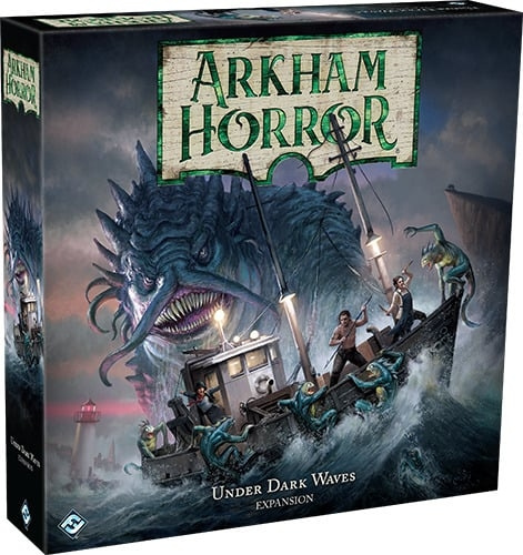 Enigma Arkham Horror Under Dark Waves -lisäosa in de groep SPEELGOED, KINDER- & BABYPRODUCTEN / Spelletje / Bordspellen bij TP E-commerce Nordic AB (C41031)