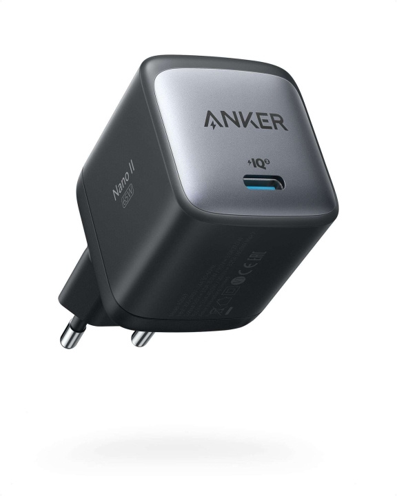 Anker PowerPort Nano II 65W -verkkovirtalaturi, musta in de groep SMARTPHONE & TABLETS / Opladers & Kabels / Wandoplader / Wandoplader USB bij TP E-commerce Nordic AB (C41086)