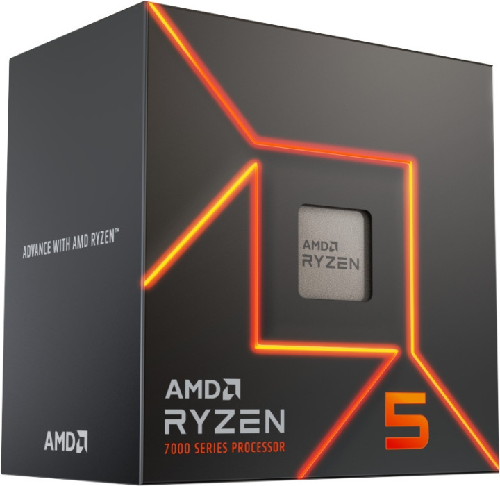 AMD Ryzen 5 7600 -prosessori AM5 -kantaan in de groep COMPUTERS & RANDAPPARATUUR / Computeronderdelen / Processors bij TP E-commerce Nordic AB (C41101)