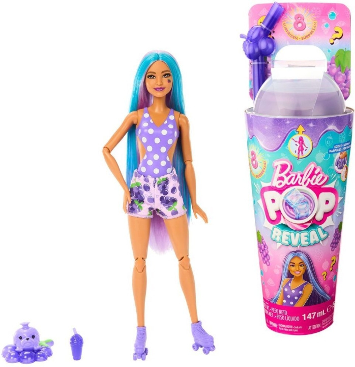 Barbie Pop Reveal Grape Fizz - muotinukke in de groep SPEELGOED, KINDER- & BABYPRODUCTEN / Speelgoed / Docks & Accessoires bij TP E-commerce Nordic AB (C41120)