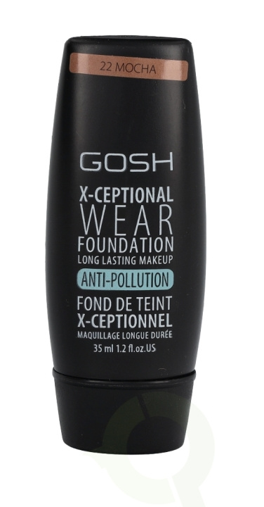 Gosh X-Ceptional Wear Foundation Long Lasting Makeup 35 ml 22 Mocha in de groep BEAUTY & HEALTH / Makeup / Make-up gezicht / Foundation bij TP E-commerce Nordic AB (C41474)