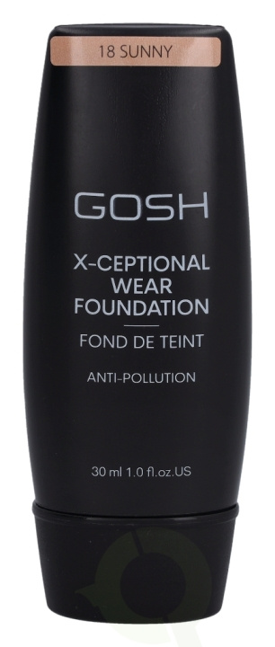 Gosh X-Ceptional Wear Foundation Long Lasting Makeup 30 ml 18 Sunny in de groep BEAUTY & HEALTH / Makeup / Make-up gezicht / Foundation bij TP E-commerce Nordic AB (C41476)