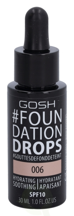Gosh Foundation Drops SPF10 30 ml Tawney in de groep BEAUTY & HEALTH / Makeup / Make-up gezicht / Foundation bij TP E-commerce Nordic AB (C41484)