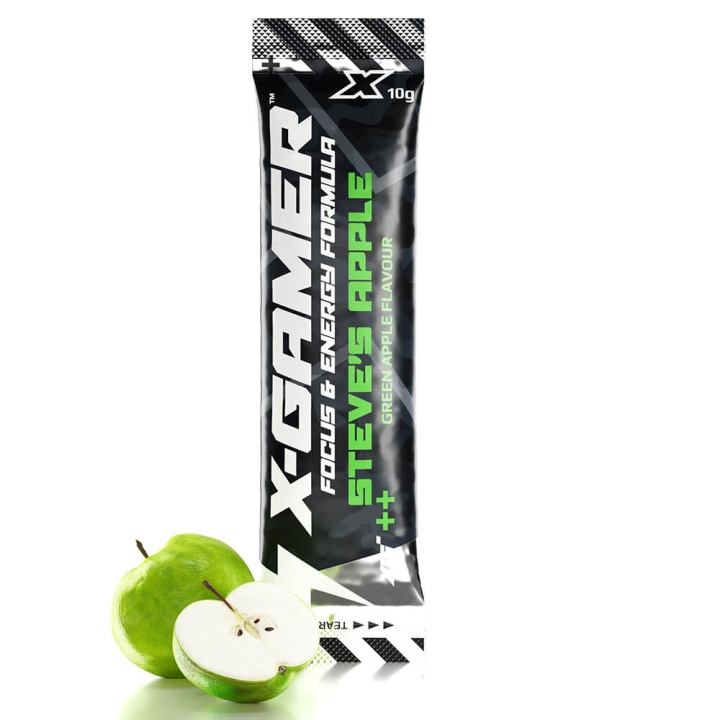 X-Gamer X-Shotz Appel van Steve 10g in de groep COMPUTERS & RANDAPPARATUUR / GAMING / Energiedrankjes voor gamers bij TP E-commerce Nordic AB (C41987)