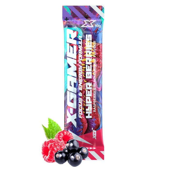 X-Gamer X-Shotz Hyper Berries 10g in de groep COMPUTERS & RANDAPPARATUUR / GAMING / Energiedrankjes voor gamers bij TP E-commerce Nordic AB (C41992)