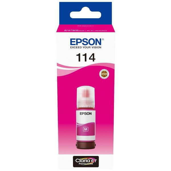 EPSON Bläck C13T07B340 114 Magenta Ecotank in de groep COMPUTERS & RANDAPPARATUUR / Printers & Accessoires / Inkt & Toner / Inktpatronen / Epson bij TP E-commerce Nordic AB (C42036)