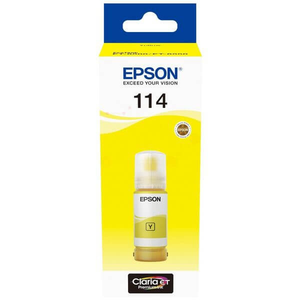 EPSON Bläck C13T07B440 114 Gul Ecotank in de groep COMPUTERS & RANDAPPARATUUR / Printers & Accessoires / Inkt & Toner / Inktpatronen / Epson bij TP E-commerce Nordic AB (C42037)